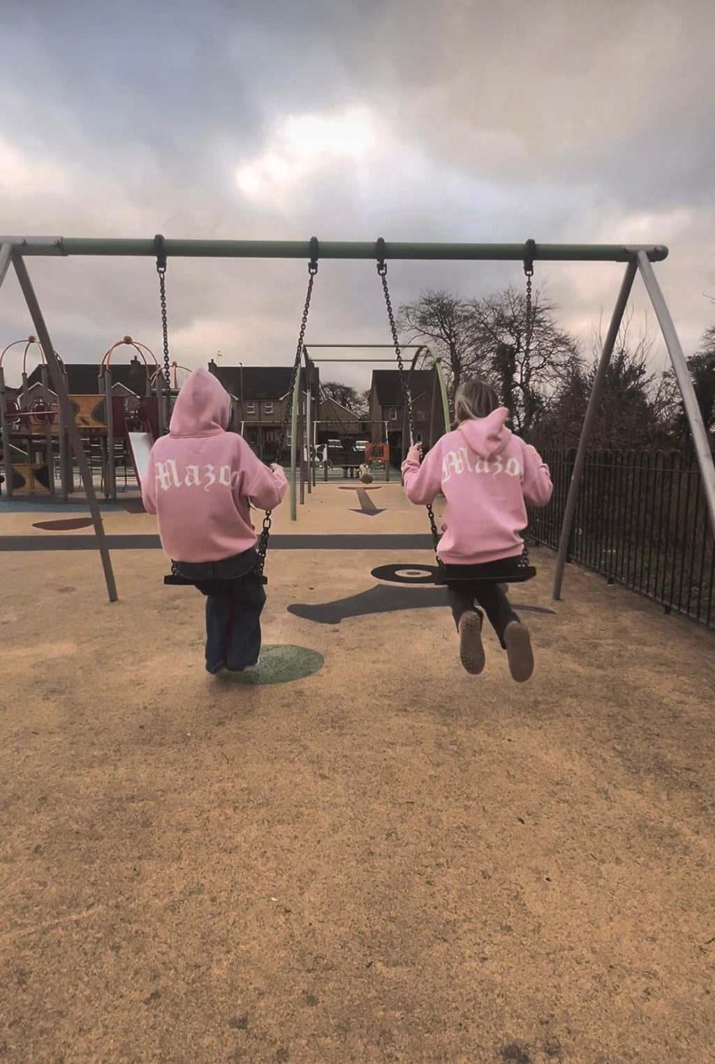 Pink Cotton Winter Hoodie