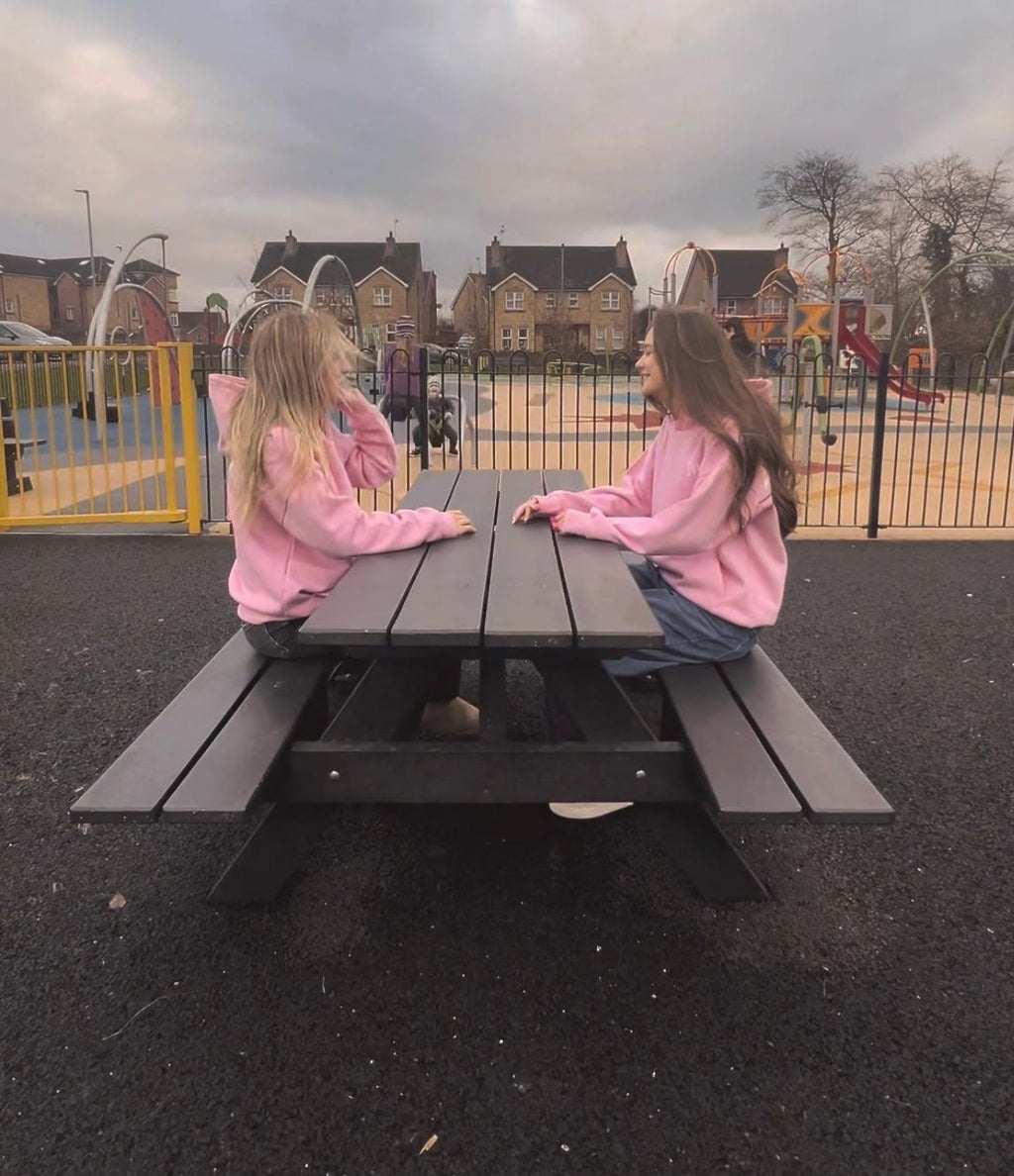 Pink Cotton Winter Hoodie