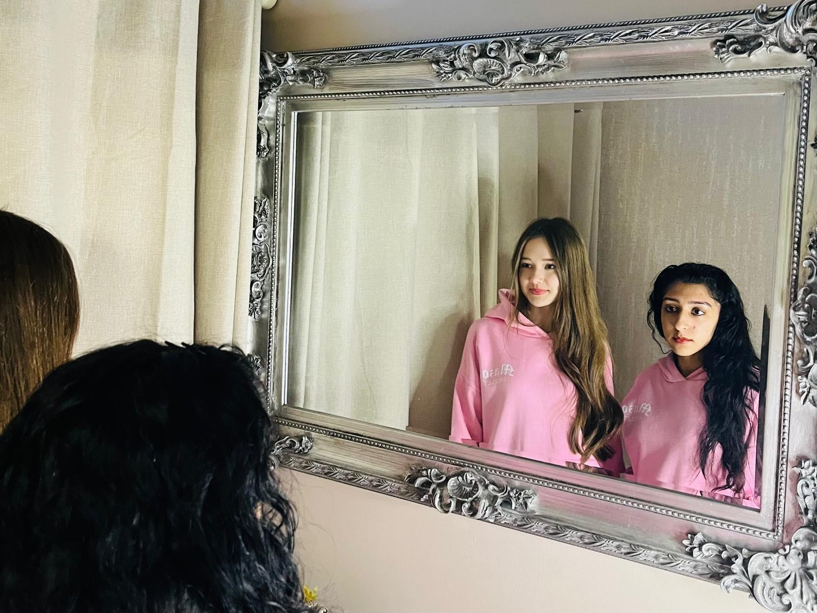 Pink Cotton Winter Hoodie