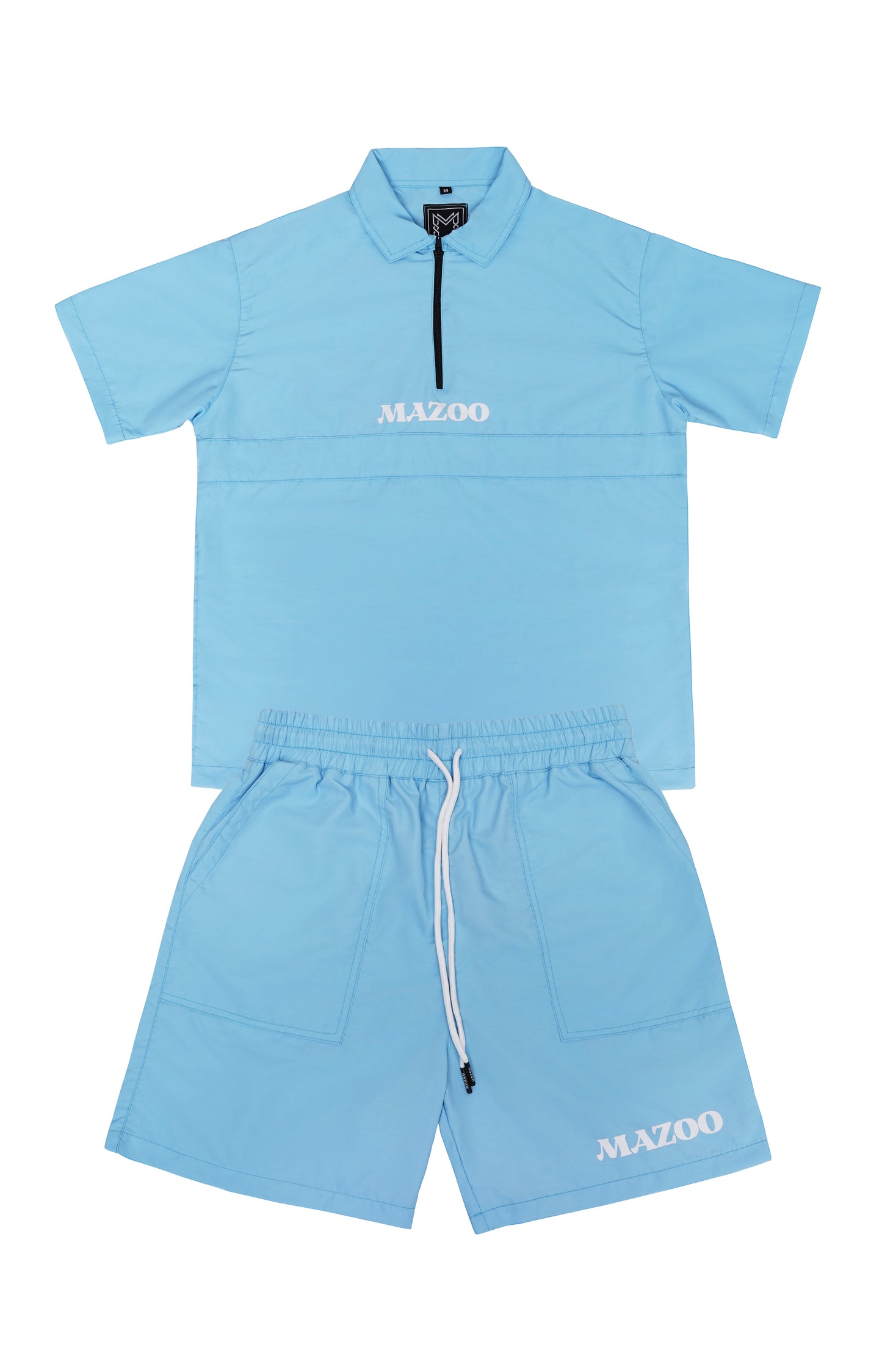 Blue Wrinkle Nylon Set