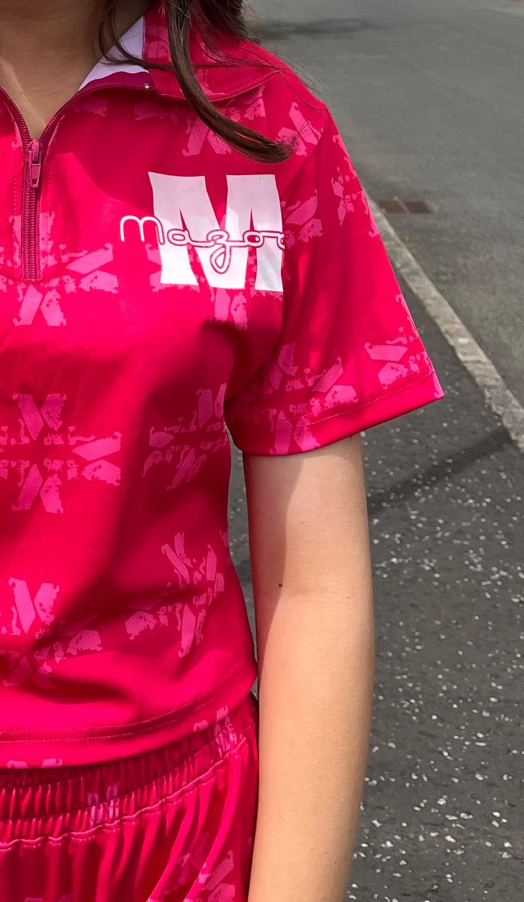 Girls Pink Lycra Summer Set