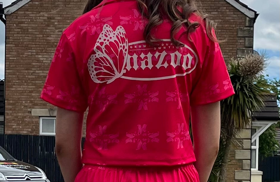Girls Pink Lycra Summer Set