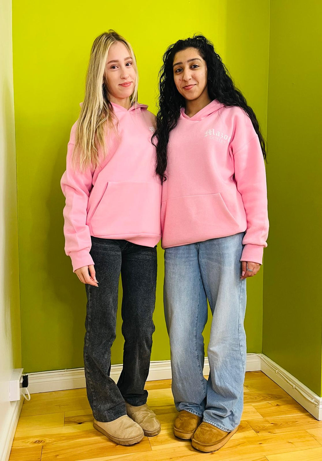 Pink Cotton Winter Hoodie