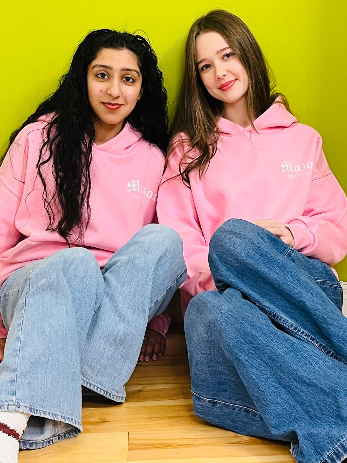 Pink Cotton Winter Hoodie