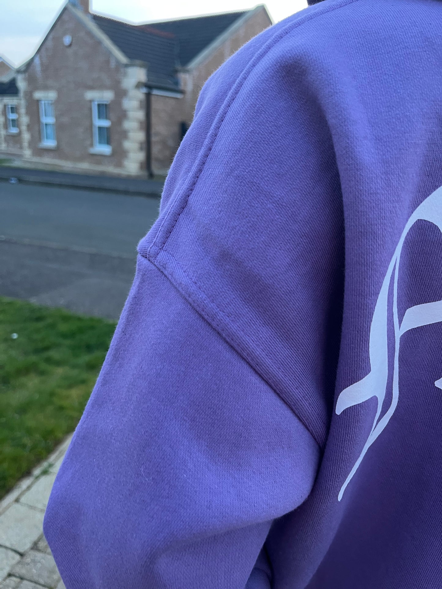 Purple Cotton Winter Hoodie