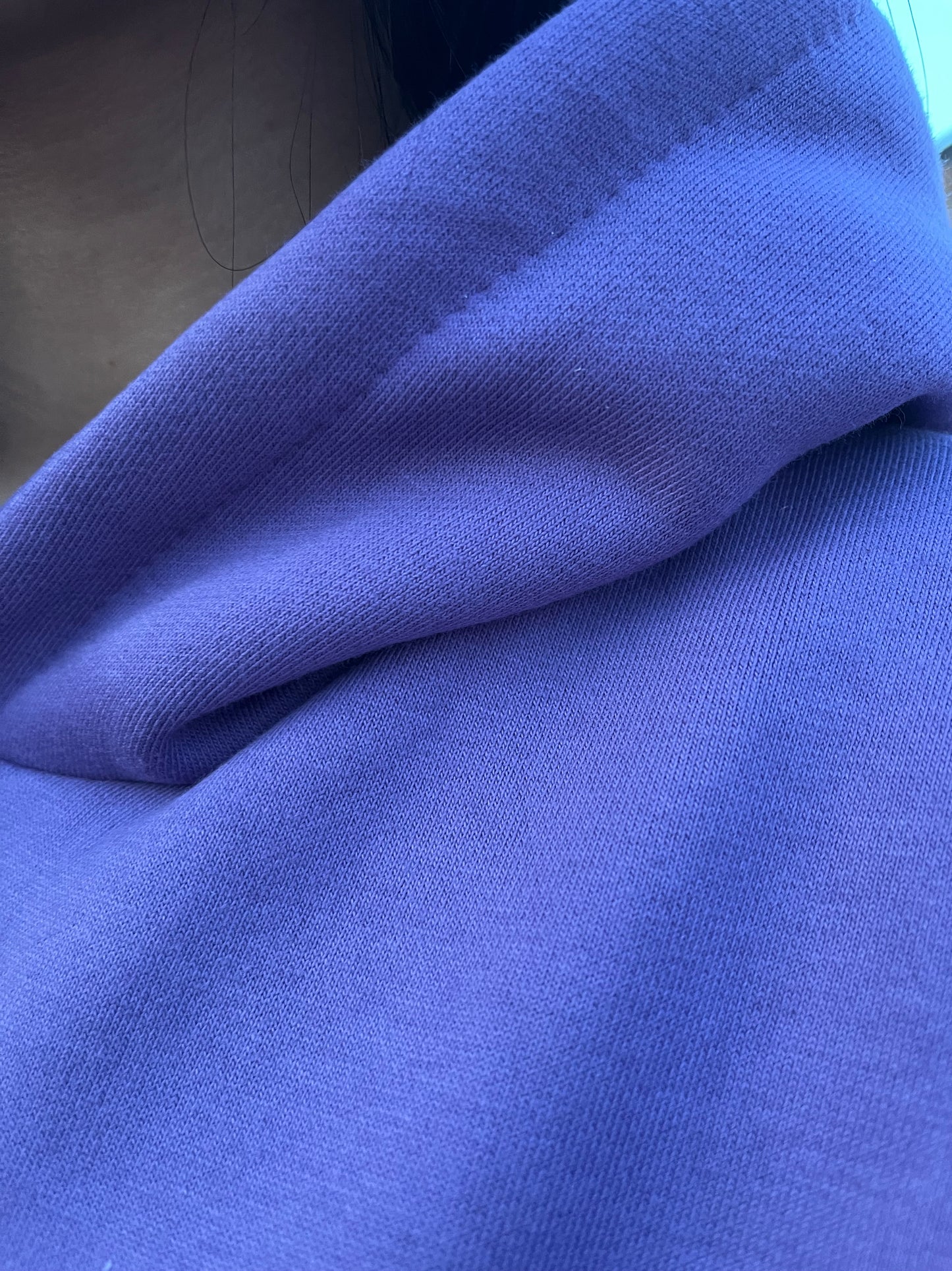Purple Cotton Winter Hoodie