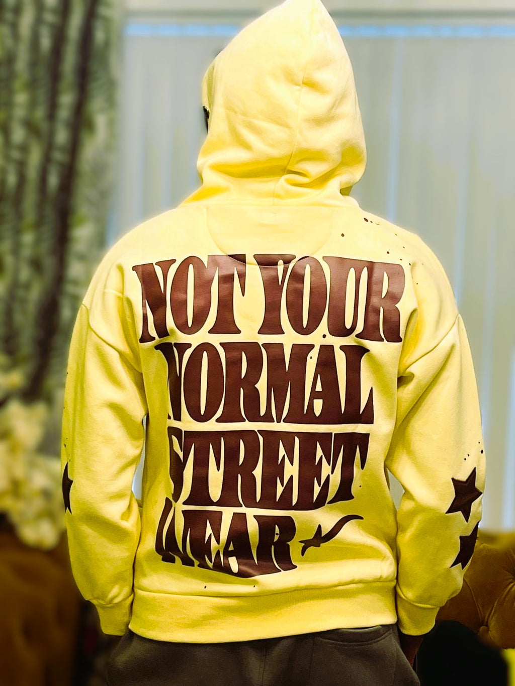 Cream Cotton Winter Hoodie